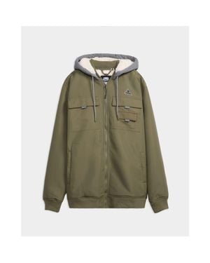 Ecko' Unltd Triple Threat Faux Shearling Bomber Jacket - Green