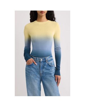 Solid & Striped Dora Ombr Knit Top - Blue