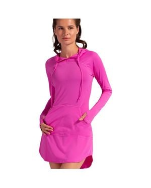BloqUV Hoodie Dress Relaxed - Pink