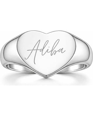 ADIBA Signature Heart Ring - Metallic