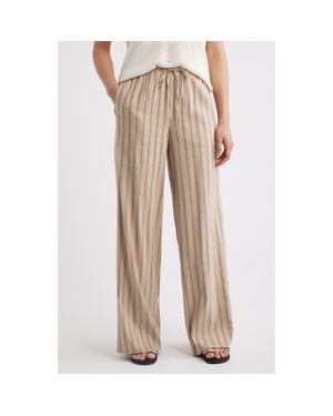 Nordstrom Linen Blend Drawstring Pants - Natural