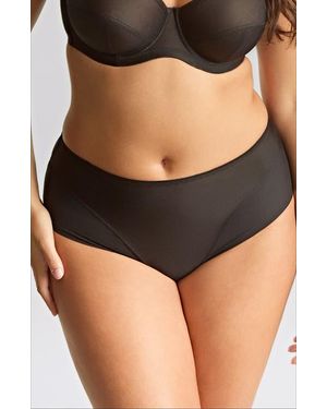 Panache Tango Essence Mesh Cheeky Briefs - Black