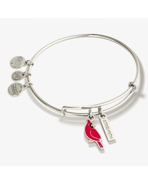 ALEX AND ANI 'Strength' Cardinal Duo Charm Bangle Bracelet - Metallic