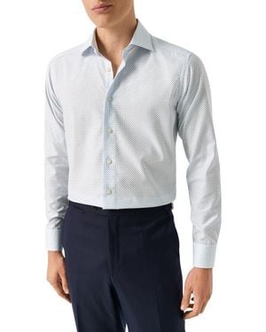 slim fit dress slacks Gray Solid Signature Twill Slim Fit Shirt