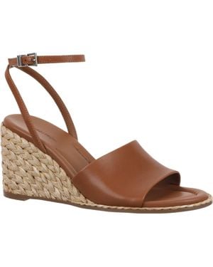 Nordstrom Arlene Ankle Strap Wedge Sandal - Brown