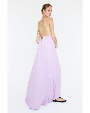 H&M A-Line Viscose Dress - Purple