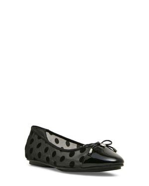Anne Klein Luci Cap Toe Flat - Black