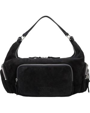Marge Sherwood City Suede Hobo Bag - Black