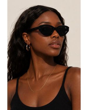 The Posh Tech Josie Cateye Smart Sunglasses - Brown