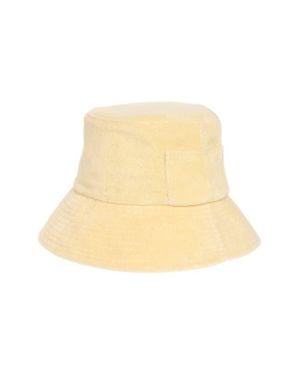Lack of Color Wave Cotton Terry Cloth Bucket Hat - Natural