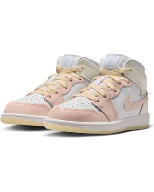 Nike Kids' 1 Mid Basketball Sneaker - Pink