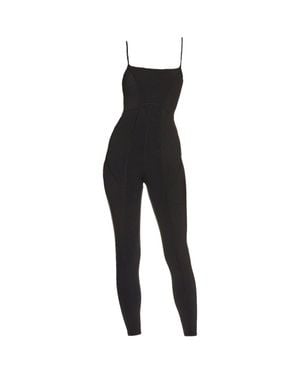Lezat Lorna Criss-Cross Organic Cotton Jumpsuit - Black