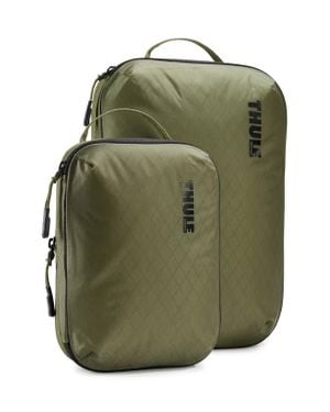 Thule Two-Piece Compression Packing Cube Luggage Set - Green