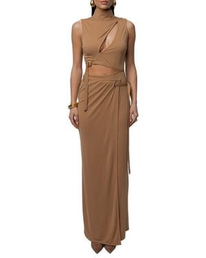 JLUXLABEL Behind The Scenes Dress - Brown
