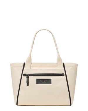 Kate Spade Dash Canvas Large Tote Bag - White