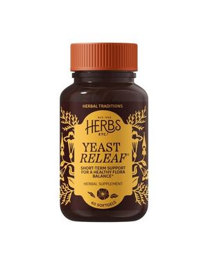 Herbs Etc. Yeast Releaf Softgels 60 Ct - Orange