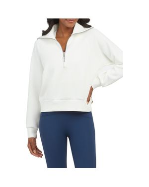 Spanx Airessentials Half Zip Sweatshirt - White
