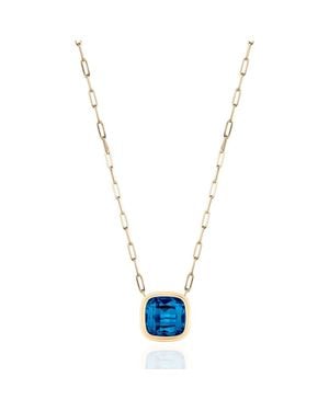 Goshwara Manhattan Cushion Pendant Necklace - Metallic