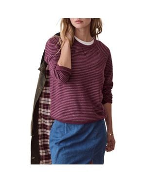 Marine Layer Striped Heathered Raglan T-Shirt