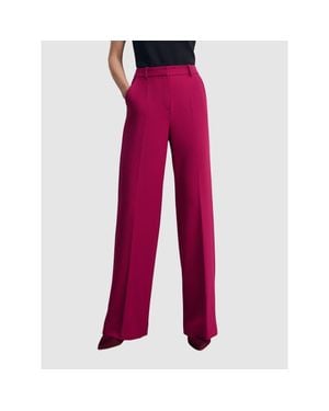 The Fold Adelaide Crepe Pants - Pink