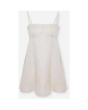 Pcfg Daydreamers Strappy Backless Mini Dress - White