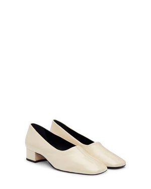 Reformation Inez Square Toe Pump - White