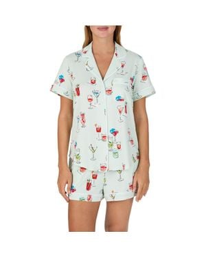 Kate Spade Print Short Pajamas - Blue