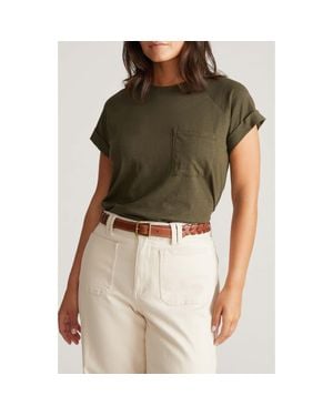 UNIVERSAL STANDARD Light As Air Short Sleeve T-Shirt - Green