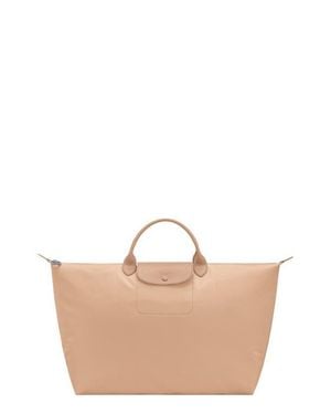 Longchamp Large Le Pliage Recycled Polyamide Travel Bag - Natural