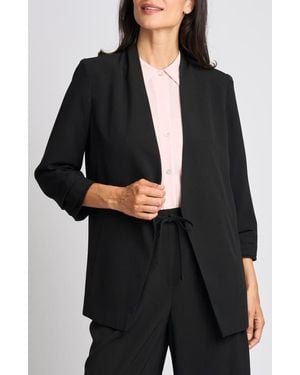Halogen® Open Front Blazer - Black