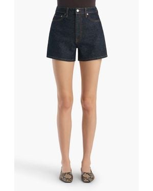 KHAITE Dayna Denim Shorts - Blue