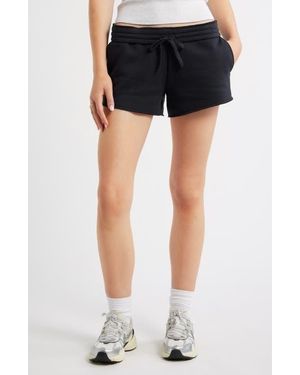 BP. Foldover Fleece Mini Sweat Shorts - Blue