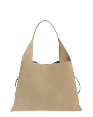 REE PROJECTS Large Clare Suede Tote - Natural