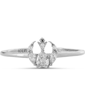 Girls Crew Star Wars Rebel Alliance Insignia Cubic Zirconia Ring - Metallic