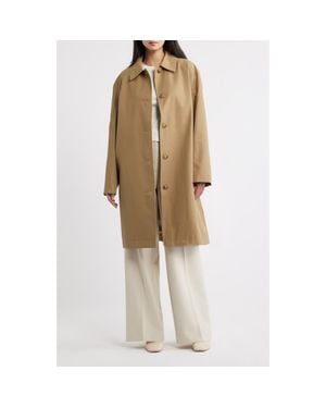 Vince Tailored Longline Raincoat - Natural