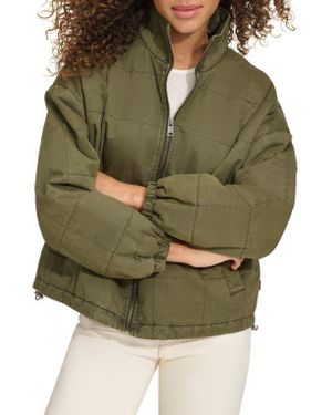 Levi's Box Quilted Water Resistant Cotton Jacket - Green