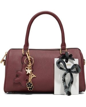 ALDO Knowsley Faux Leather Top Handle Bag - Purple