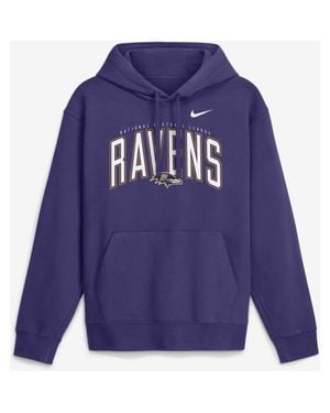 Nike Baltimore Ravens Expect Victory Club Fleece Pullover Hoodie - Blue