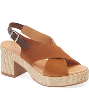Cordani Marianne Slingback Platform Sandal - Brown