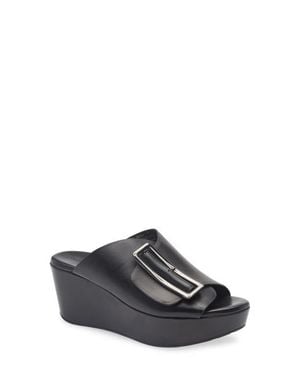 Chocolat Blu Yasha Platform Wedge Sandal - Gray