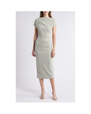 NIKKI LUND Kathleen Midi Sheath Dress - Green