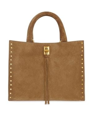 Rebecca Minkoff Small Darren Suede Tote Bag - Brown