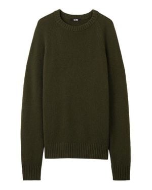 GOBI Mongolian Cashmere Cashmere Raglan Sweater - Green