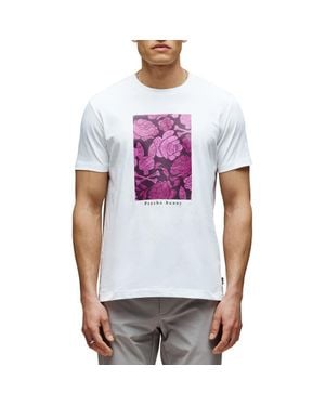 Psycho Bunny Rowen Floral Bunny Pima Cotton Graphic T-Shirt - White