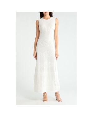 ALIGNE Ashley Paisley Jacquard Cotton Blend Dress - White
