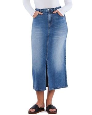 Wash Lab Denim Skirt - Blue