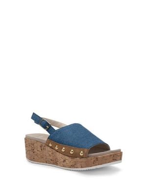 Ara Raelis Slingback Wedge - Blue