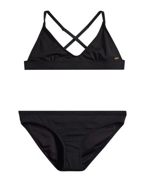 Rip Curl Kids' Premium Rib Two-Piece Swimsuit - Black