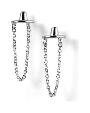 LOUPN Gat Earrings - White