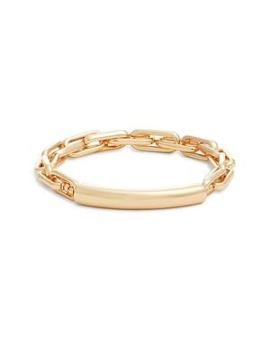 Nordstrom Hammered Tube Stretch Bracelet - Metallic
